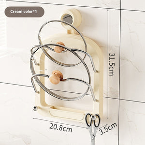 Transform Your Kitchen with the Suction Cup Lid Rack Placement Device