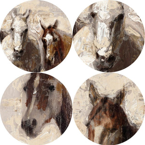 Transform Your Space with Abstract Horse Canvas Wall Art!
