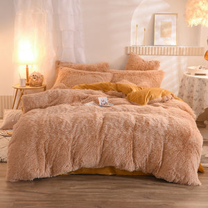 Transform Your Sleep Experience with Our Luxury Thick Fleece Duvet Cover!