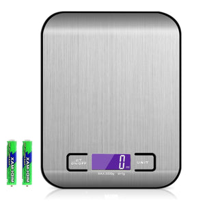 Elevate Your Cooking with the Rechargeable Flat Stainless Steel Kitchen Scale