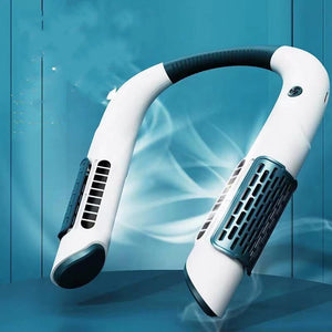Stay Cool Anywhere with the Neck Fan Mini Bladeless Fan!