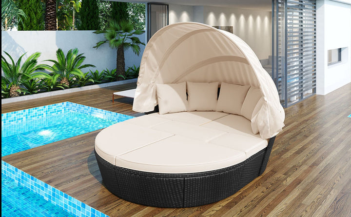 Transform Your Outdoor Space with the GO Outdoor Rattan Daybed