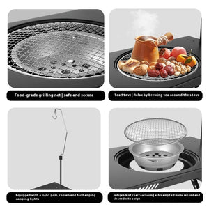 Transform Your Outdoor Experience with the Multi-functional Travel Around Cooking Tea Table