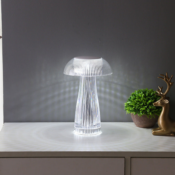 Illuminate Your Space with the Creative Crystal Lamp Jellyfish Table Lamp