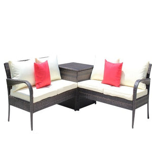 Elevate Your Outdoor Living with Our 3 Piece Patio Sectional Wicker Rattan