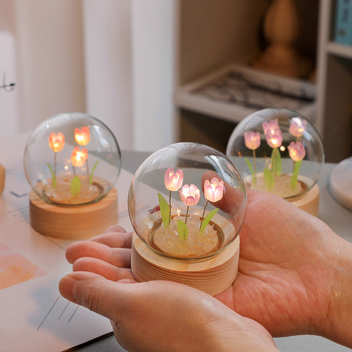 Illuminate Your Space with Our Artificial Tulip Flower Night Light