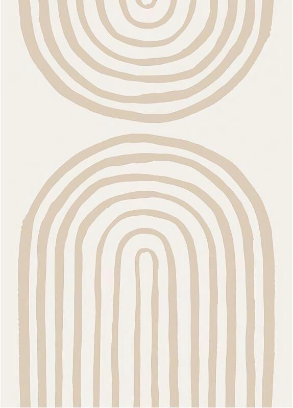 Elevate Your Space with Modern Abstract Curved Canvas Painting