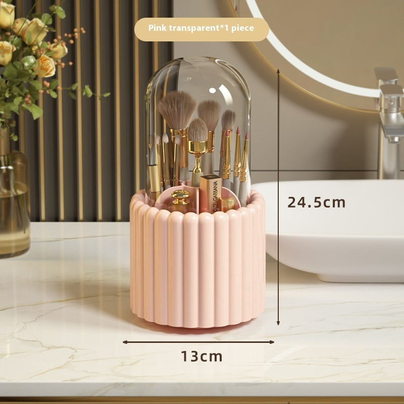 Transform Your Workspace with the Desktop Rotating Pen Holder Cosmetics Storage Box