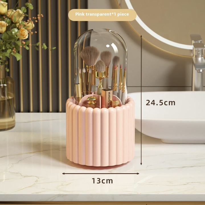 Transform Your Workspace with the Desktop Rotating Pen Holder Cosmetics Storage Box