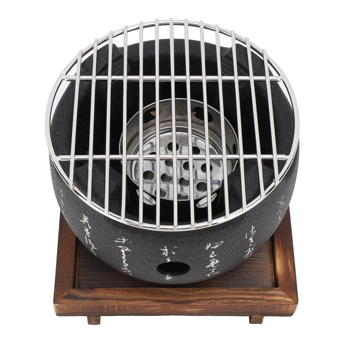 Japanese Style Grill Mini Portable Japanese BBQ Grill Round Food Charcoal Stove Household Barbecue Tool L