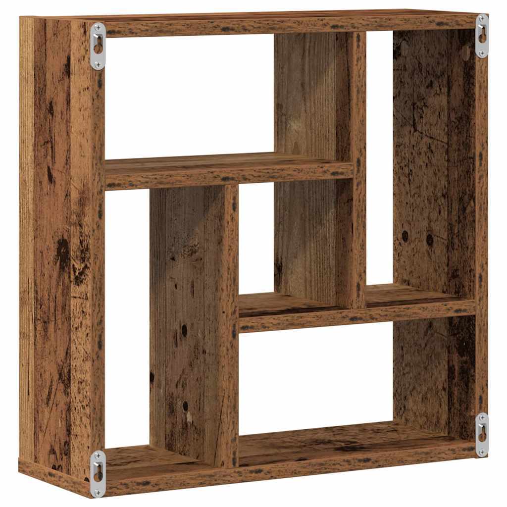 vidaXL Nástenná polička Old Wood 45x16x45 cm Engineered Wood