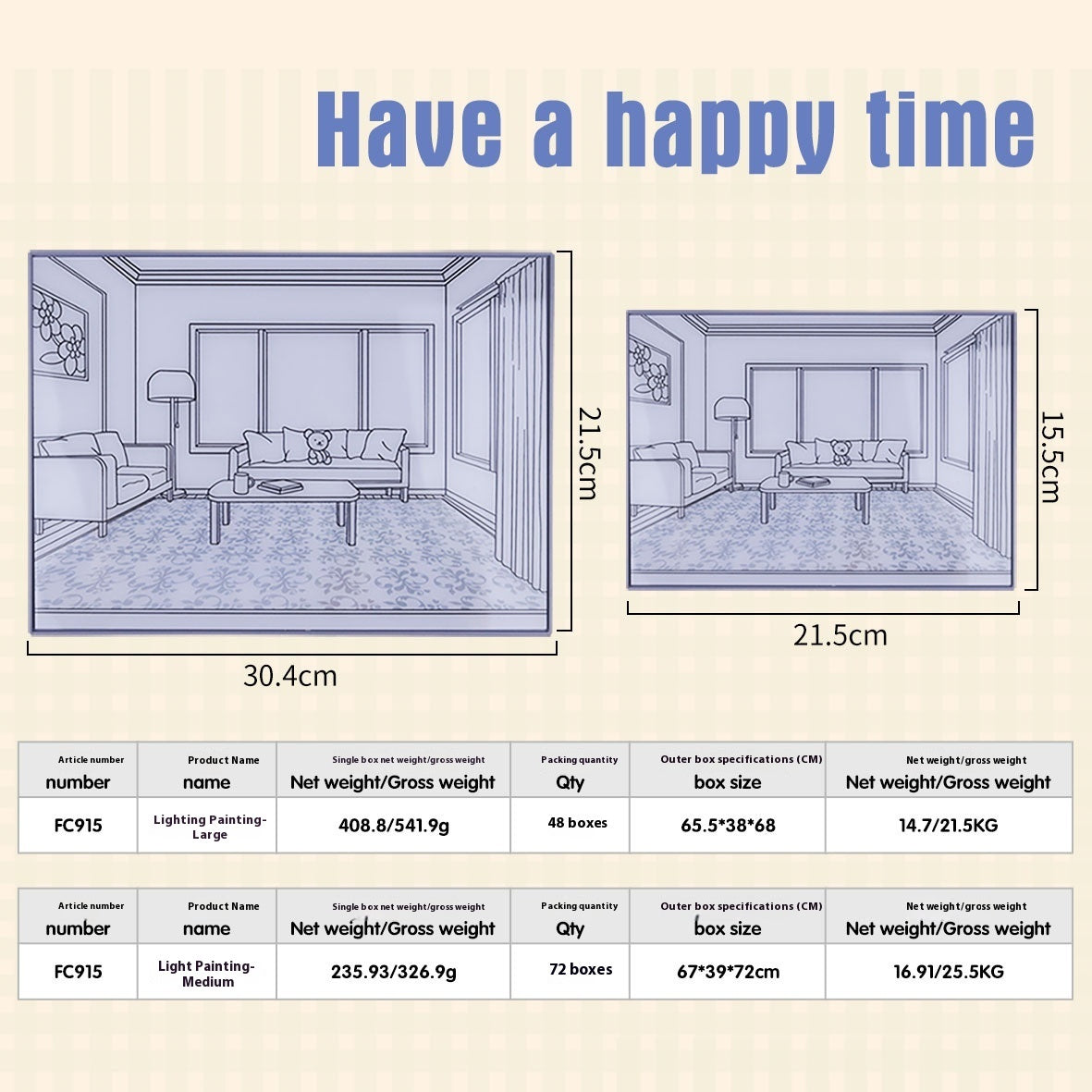 Changsha Night View Light Painting Desktop Two-dimensional Sketch Atmosphere Three-color Led Luminous Paint