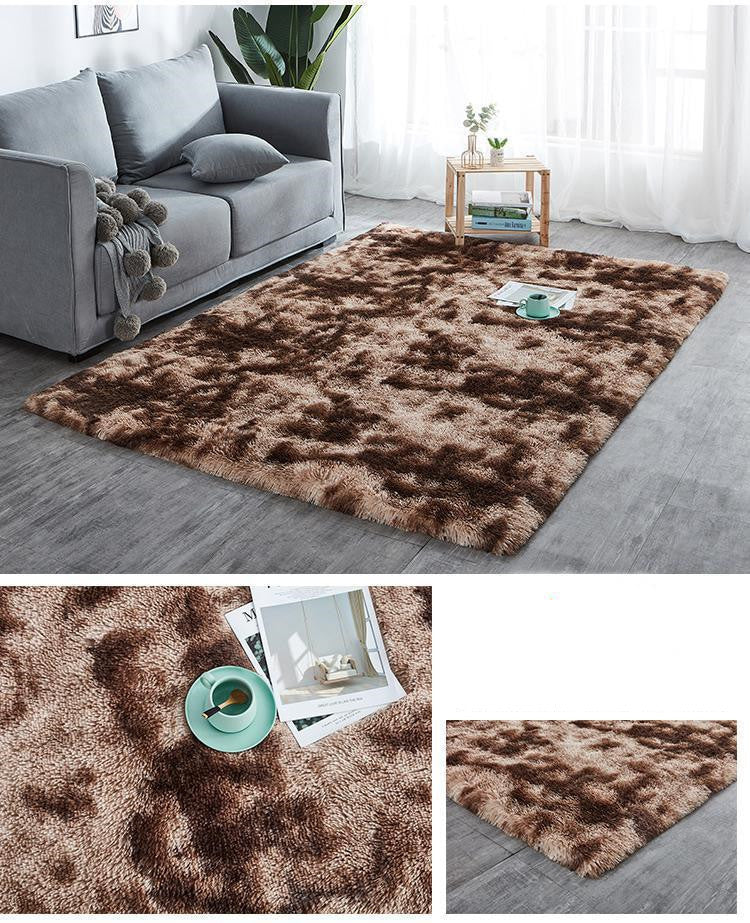 Tie-dyed Wool Carpets Living Room Plain