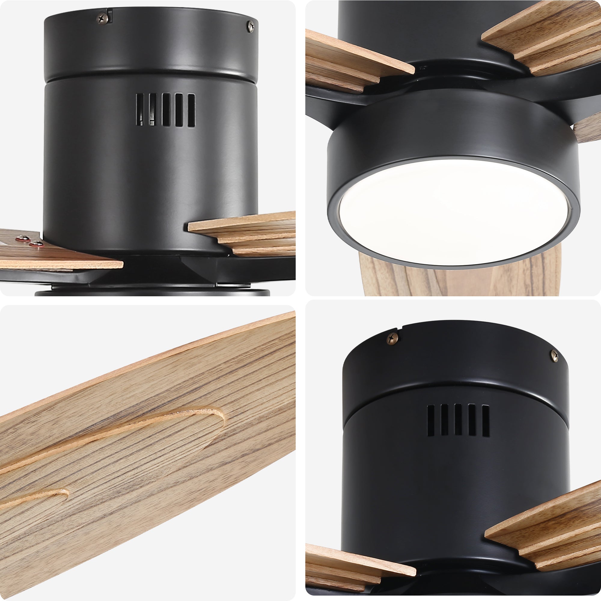 Metal And Wood Ceiling Fans