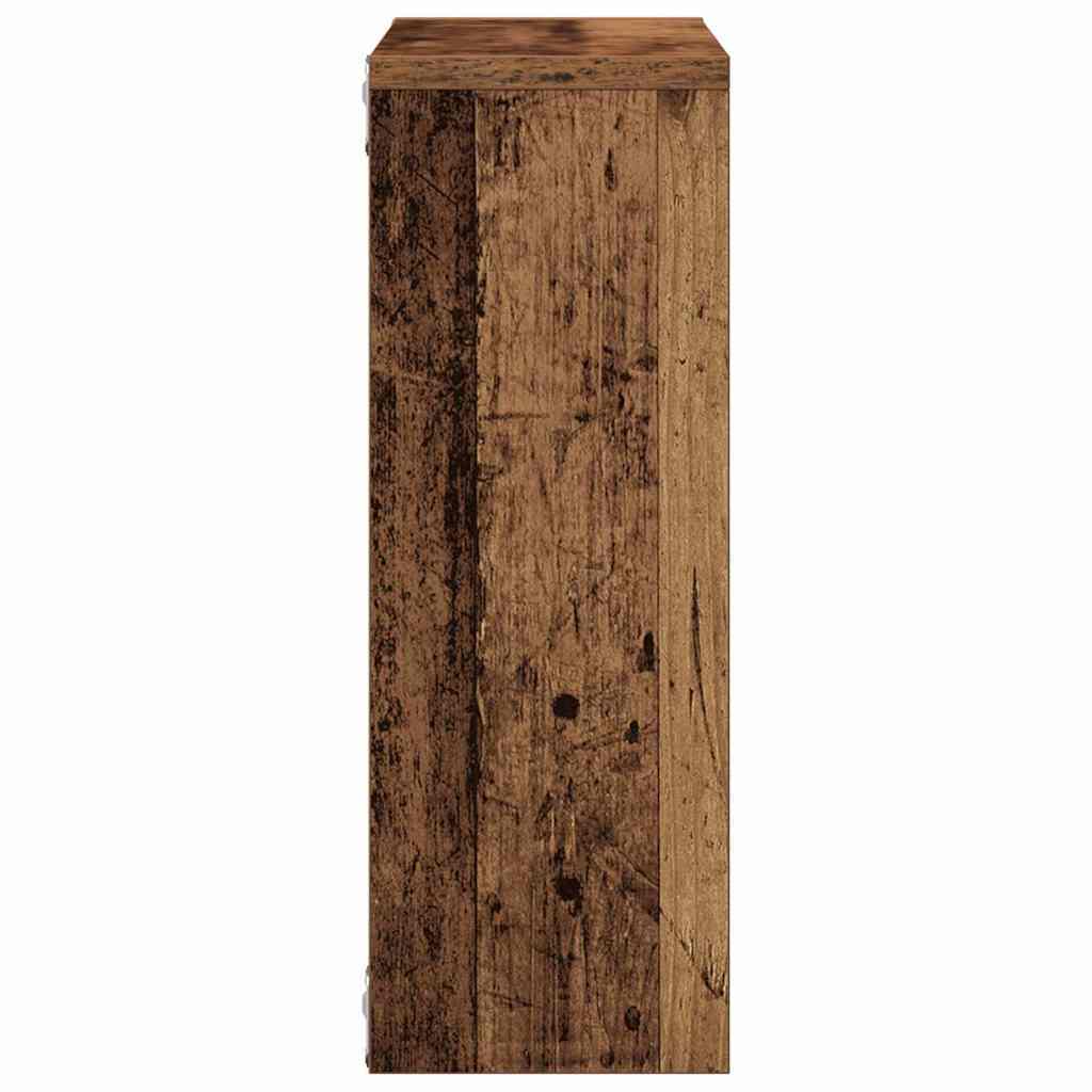 vidaXL Nástenná polička Old Wood 45x16x45 cm Engineered Wood