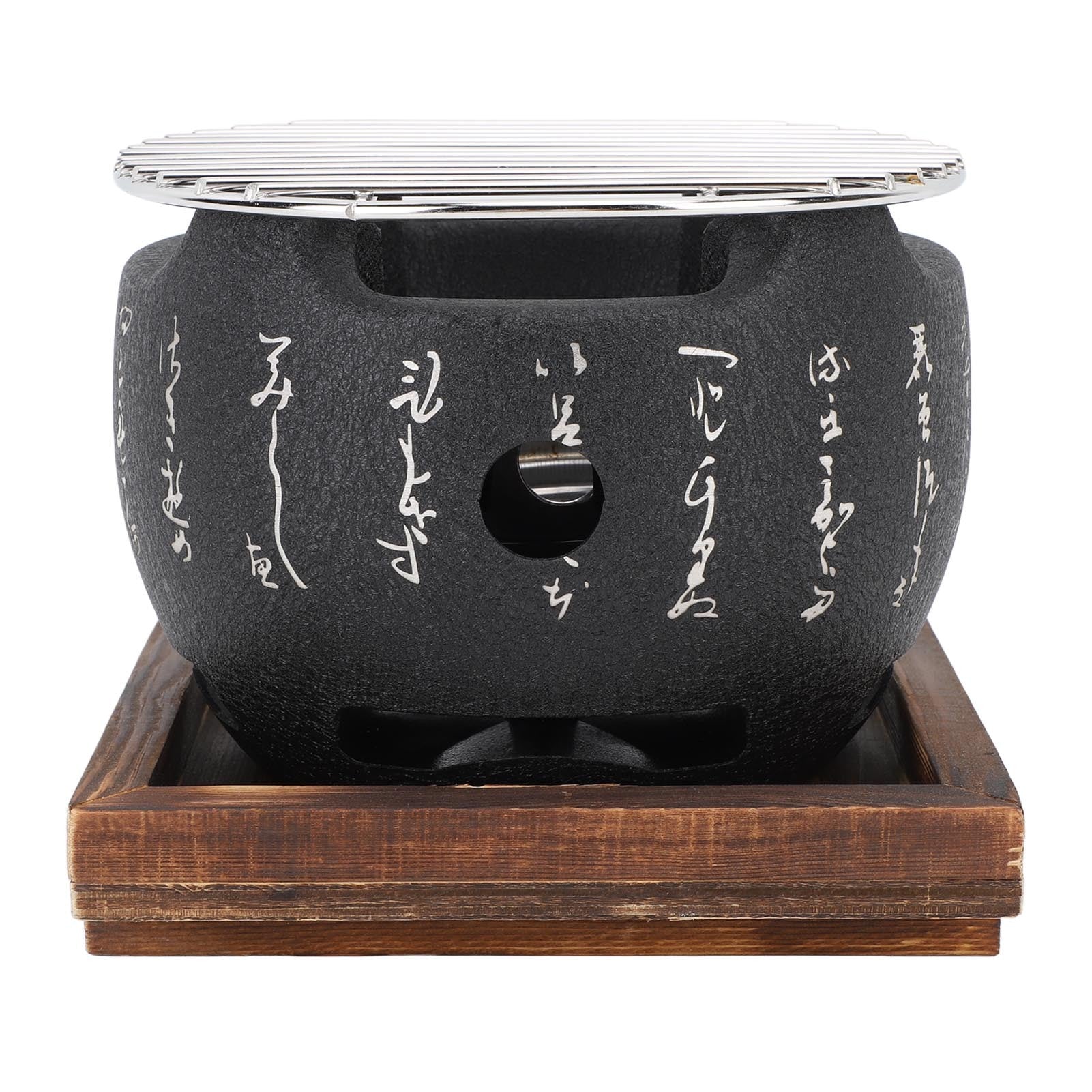 Japanese Style Grill Mini Portable Japanese BBQ Grill Round Food Charcoal Stove Household Barbecue Tool L