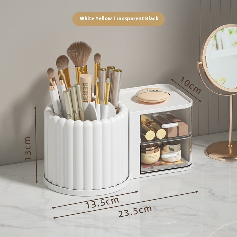 Desktop Rotating Pen Holder Cosmetics Storage Box