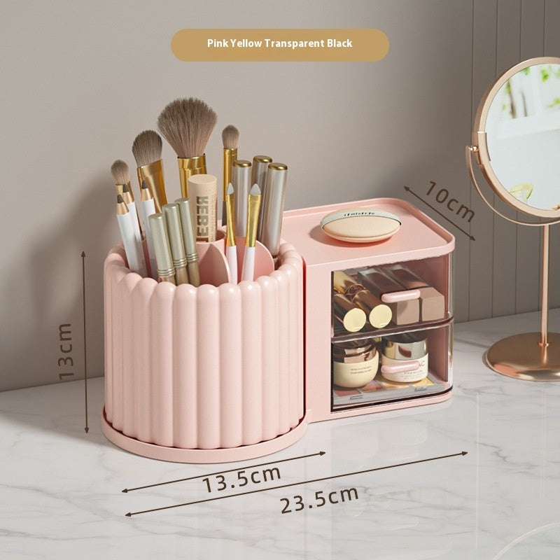 Desktop Rotating Pen Holder Cosmetics Storage Box