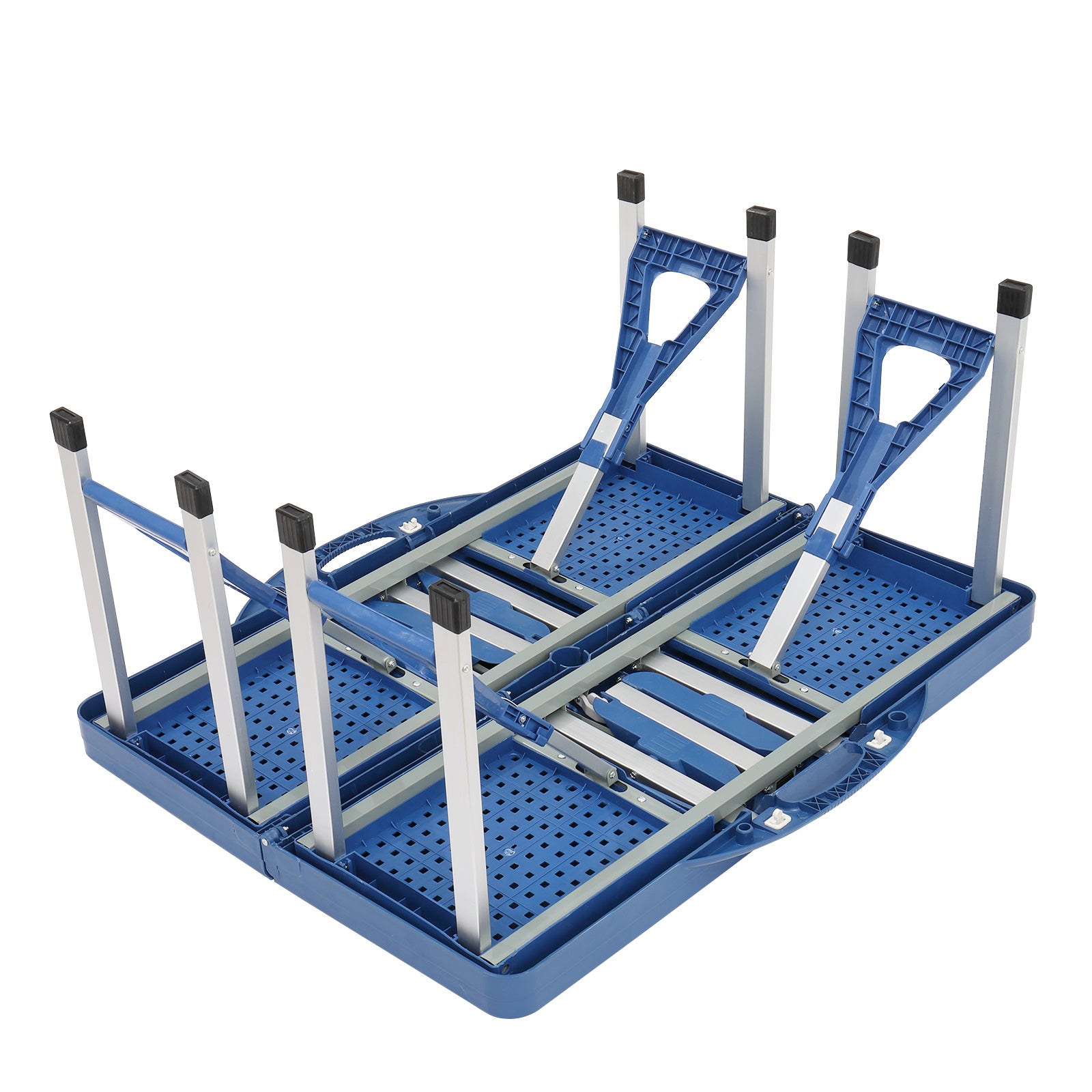 135.5x83x65.5cm Plastic Tables And Chairs 50kg Blue Camping Tables And Chairs