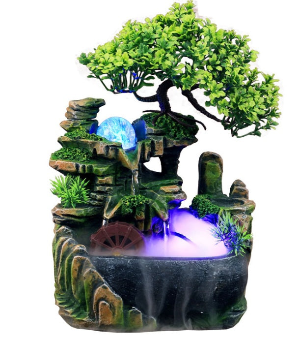 New Arrive Desktop Fountain Resin Desktop Fountain Simulation Rockery Decor