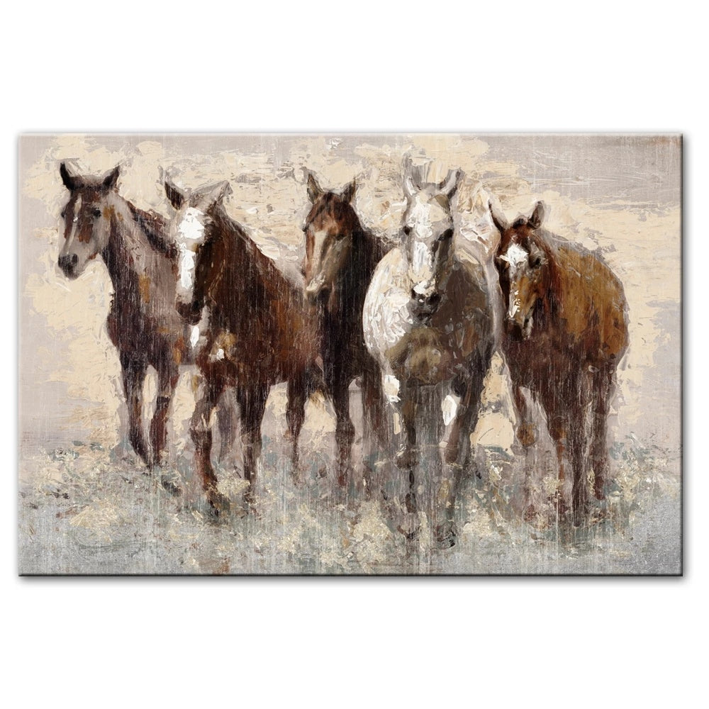 Abstract Horse Canvas Picture Wall Art