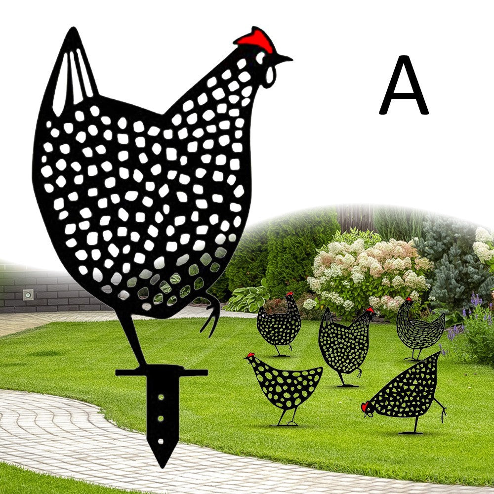Chicken Yard Art Outdoor Garden Back Yard