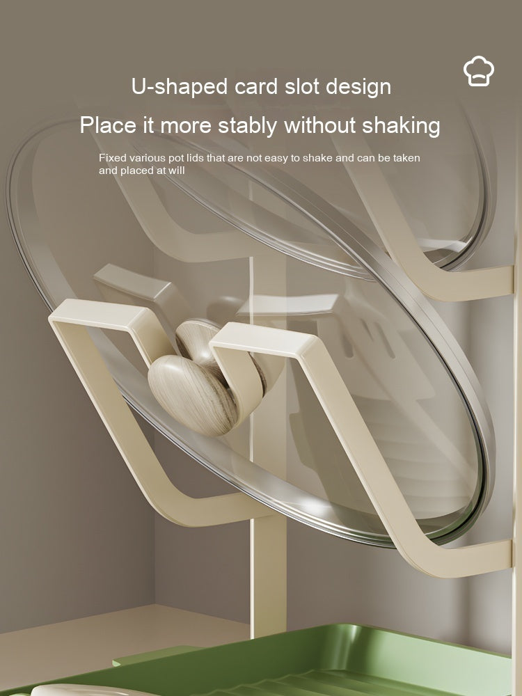 Pot Lid Shelf Table Top Punch-free Kitchen Storage Rack