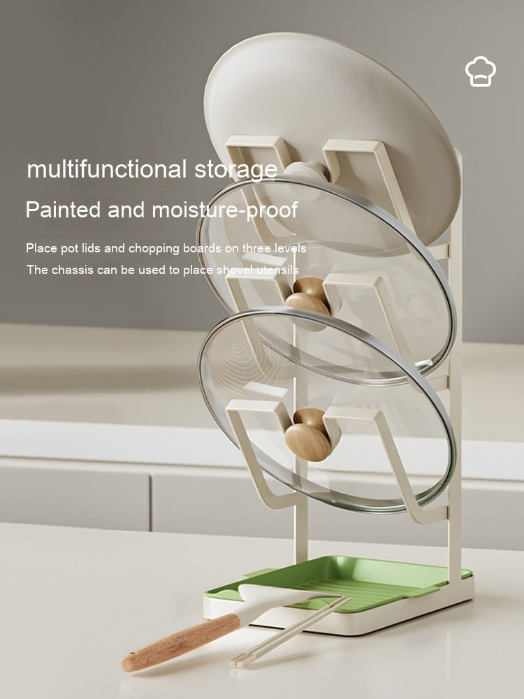 Pot Lid Shelf Table Top Punch-free Kitchen Storage Rack