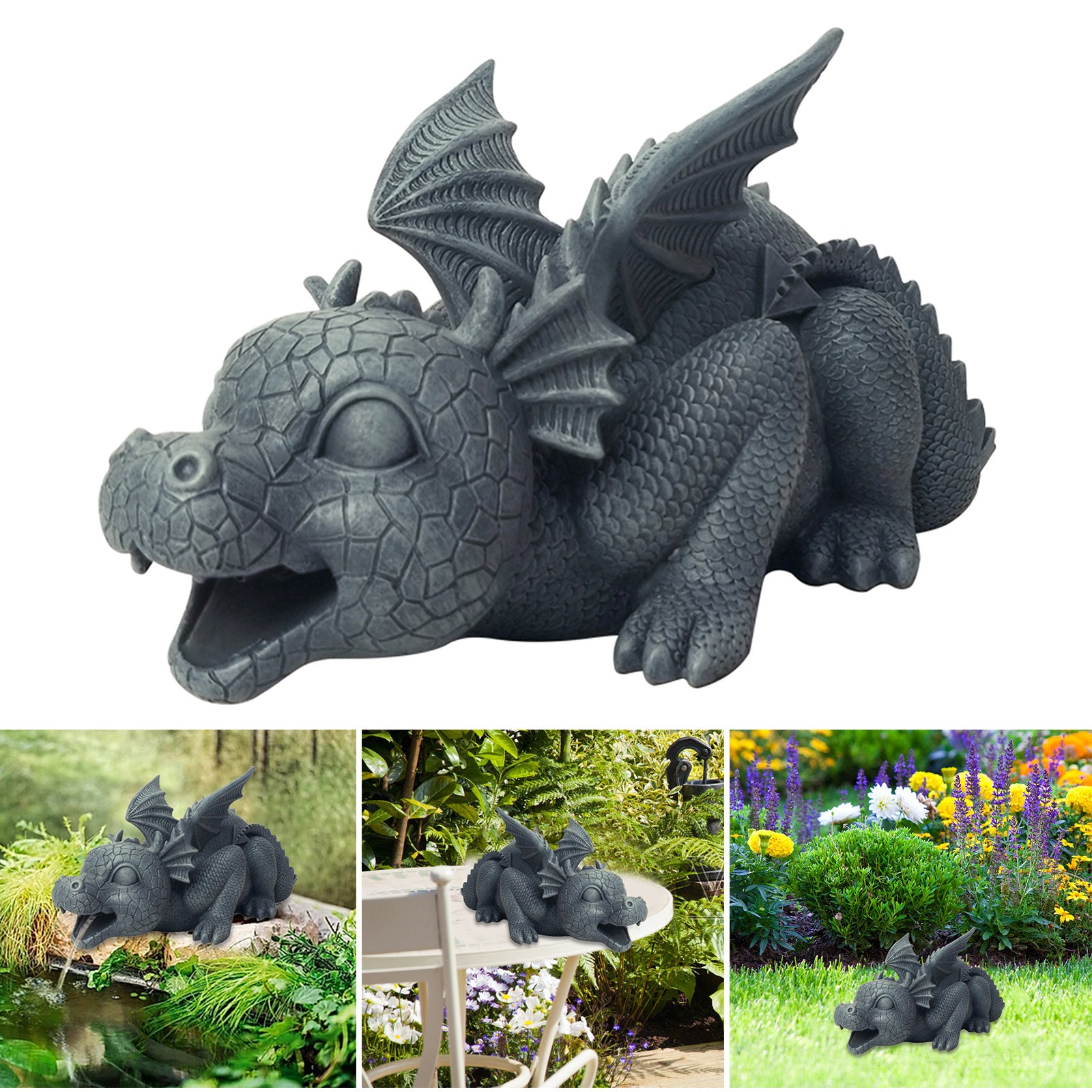 Creative Dinosaur Statue Cute Animals Resin