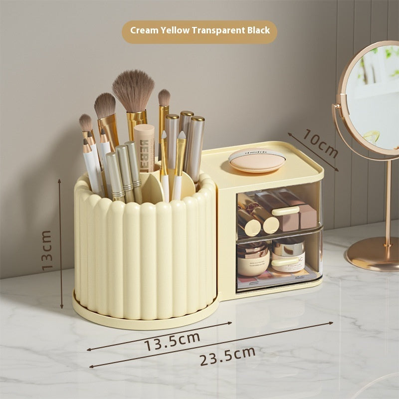 Desktop Rotating Pen Holder Cosmetics Storage Box