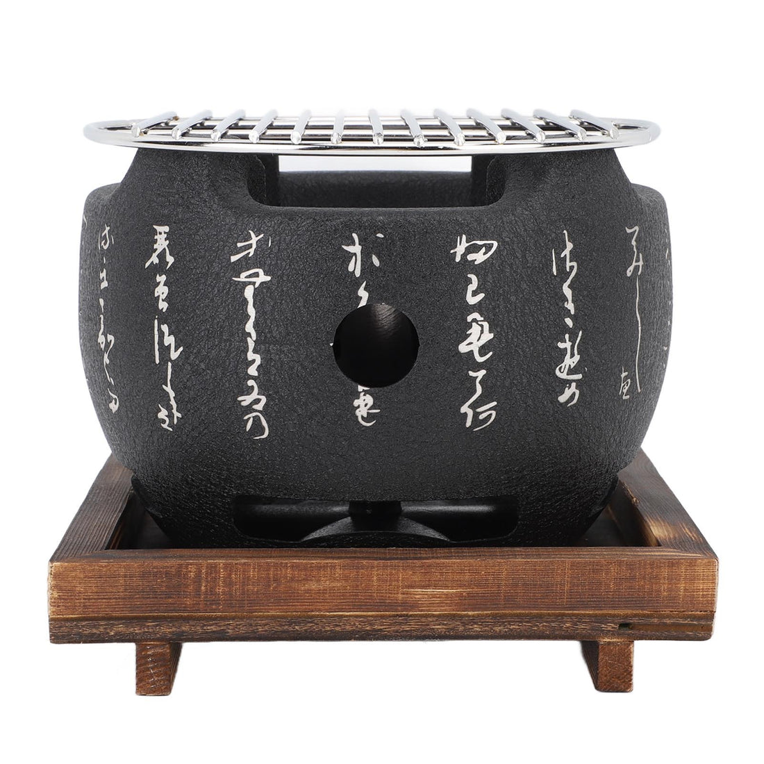 Japanese Style Grill Mini Portable Japanese BBQ Grill Round Food Charcoal Stove Household Barbecue Tool L
