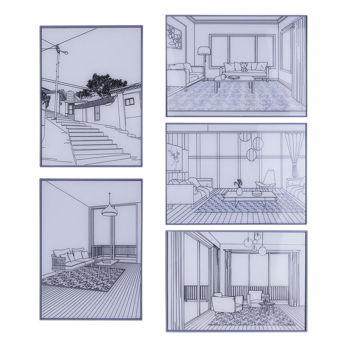 Changsha Night View Light Painting Desktop Two-dimensional Sketch Atmosphere Three-color Led Luminous Paint