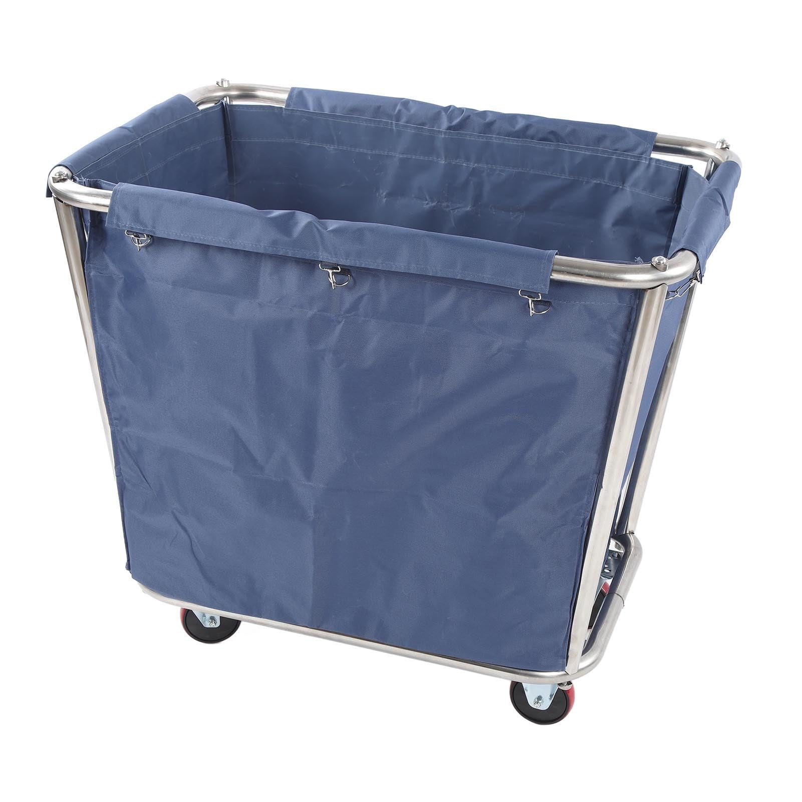 Commercial Laundry Car Heavy Duty Stainless Steel Basket Industrial Rolling Hamper 350L