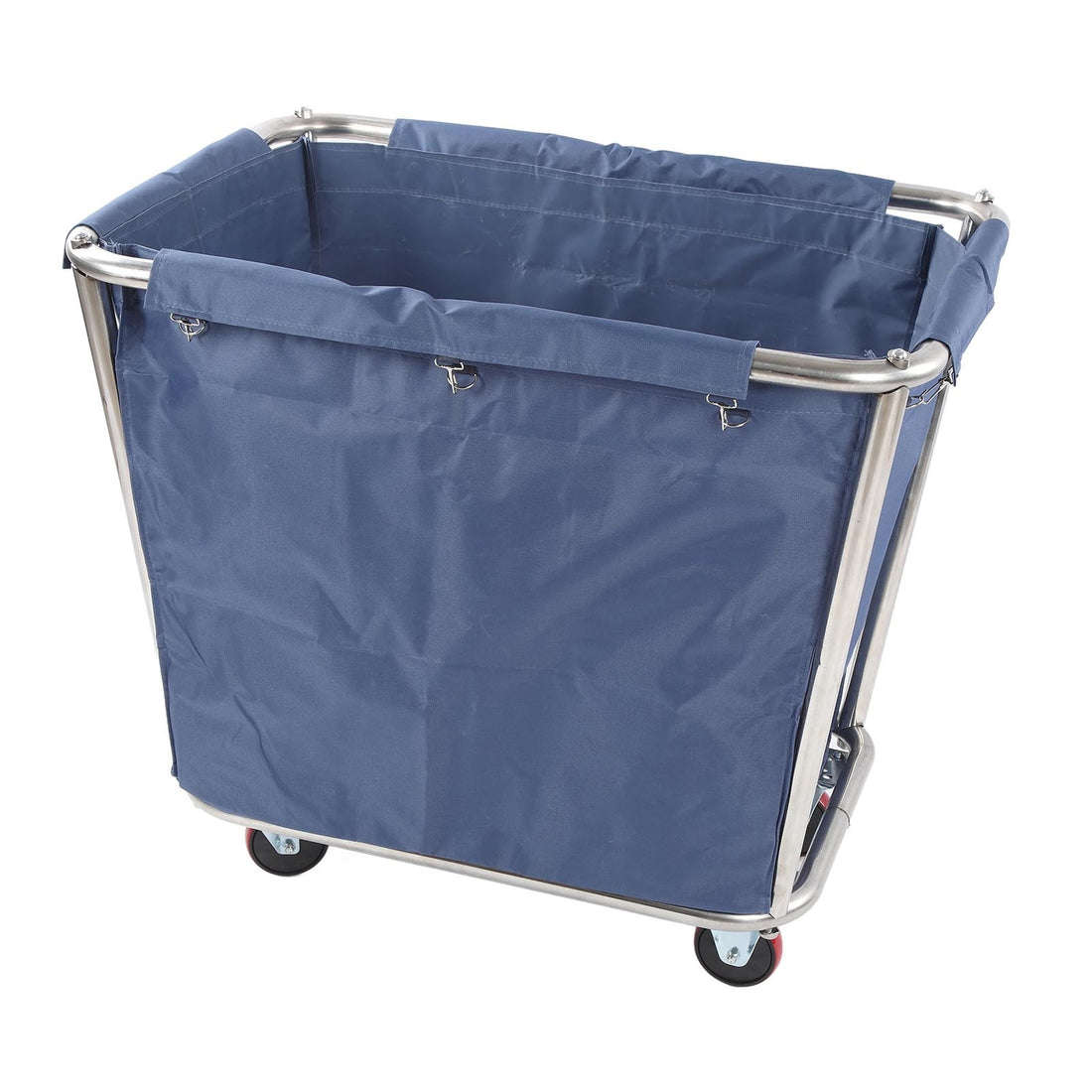 Commercial Laundry Car Heavy Duty Stainless Steel Basket Industrial Rolling Hamper 350L