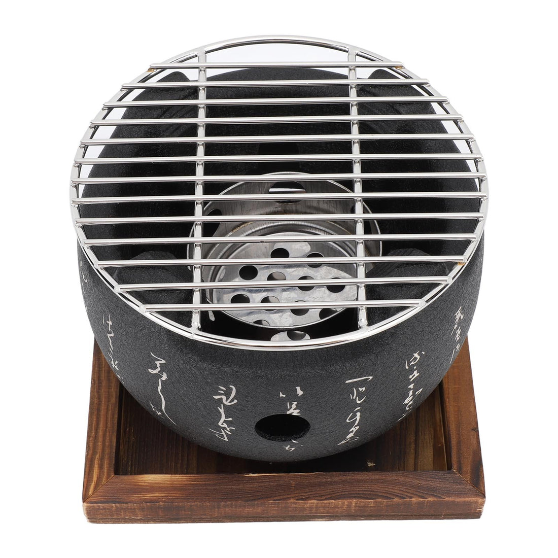 Japanese Style Grill Mini Portable Japanese BBQ Grill Round Food Charcoal Stove Household Barbecue Tool L