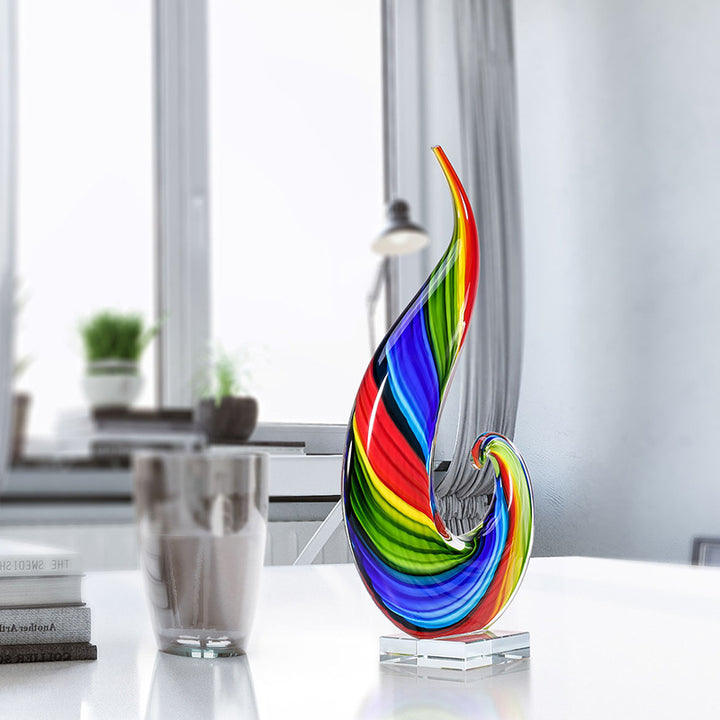 New Home Rainbow Glass Decoration