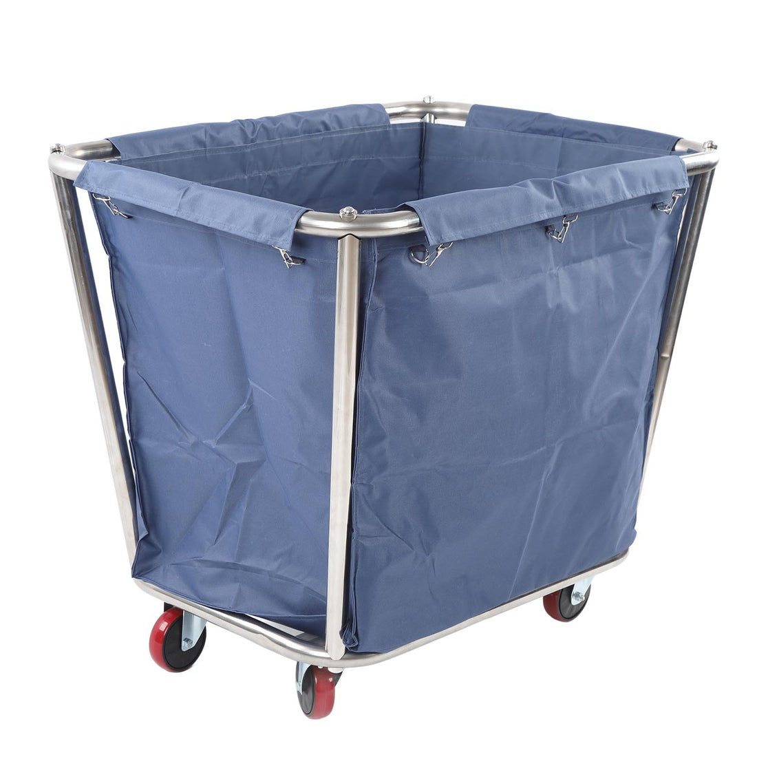 Commercial Laundry Car Heavy Duty Stainless Steel Basket Industrial Rolling Hamper 350L